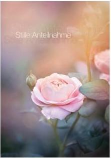 Produktbild Cart Trauerkarte Stille Anteilnahme Rose