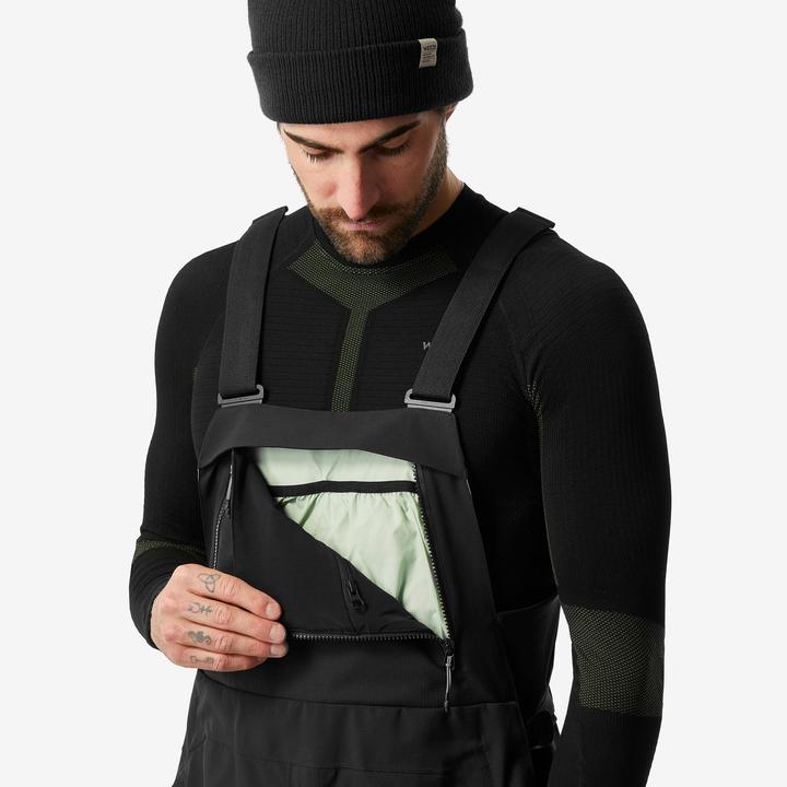Immagine prodotto Dreamscape Pantaloni da snowboard salopette uomo impermeabile - 900 nero (XL)