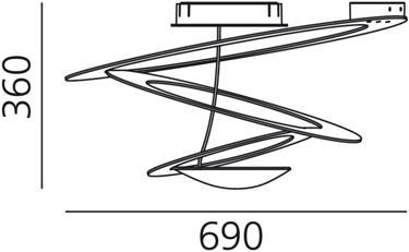 Produktbild Artemide Pirce Mini LED Soffitto (3097 lm)