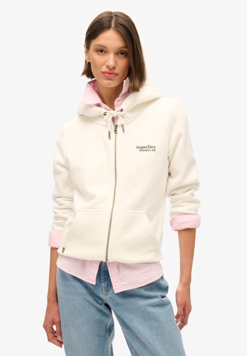 Image du produit Superdry ESSENTIAL LOGO ZIP SWEATSHIRT Dames Vest - Wit (10)