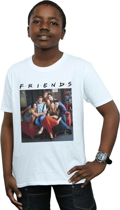 Actual product image Friends Boys Group Photo Couch T-Shirt (152, 158)