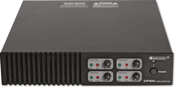 Image du produit Omnitronic DJP-604 Amplificateur de puissance 4 canaux classe D (Amplificateur)