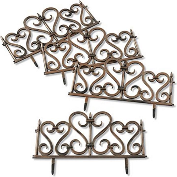 Produktbild HTI-Living Zierzaun Romantik 4-teilig