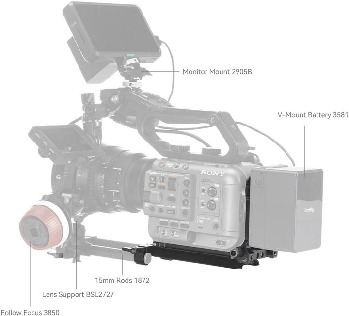 Actual product image SmallRig V-Mount battery mounting plate kit (Camera battery)