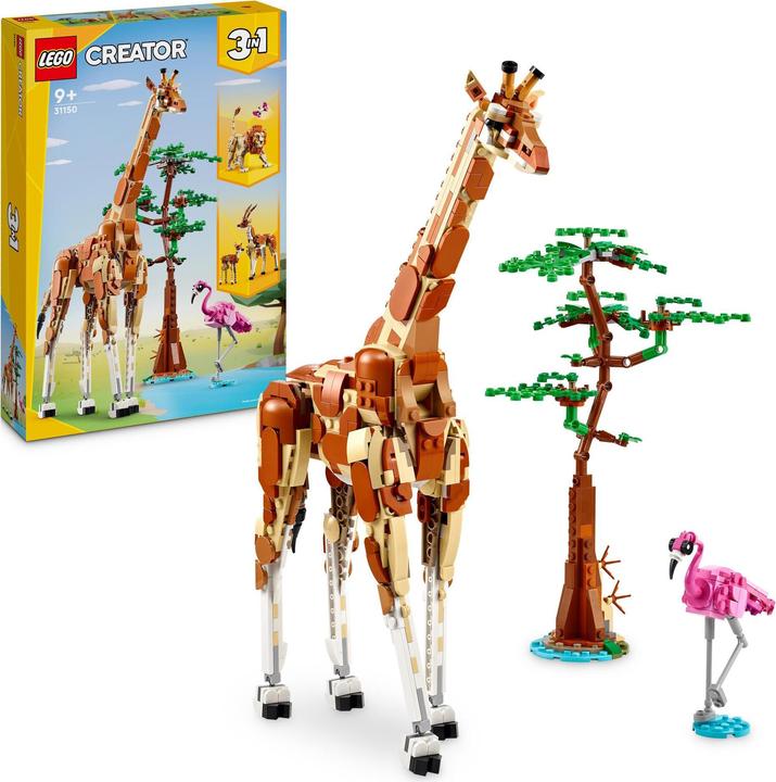 Immagine prodotto LEGO Safari con gli animali (31150, LEGO Creator 3-in-1)