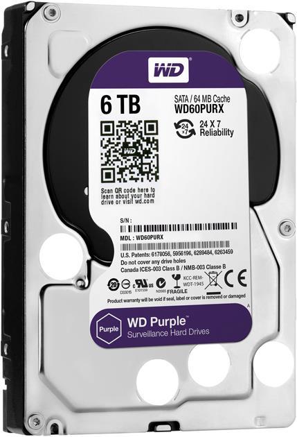 Image du produit WD Purple (6 To, 3.5", CMR)