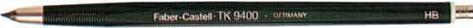 Actual product image Faber-Castell Castell 139413 - Clutch pencil TK 9400, lead thickness: 2 mm, hardness: 3H, barrel colour: green (2 mm, 3H, 1 x)