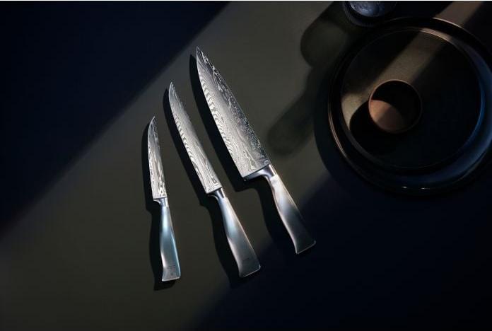 Produktbild WMF Damastmesser Allzweckmesser 23cm Grand Gourmet Damaststahl 120-lagig PC Holzbox (11 cm)