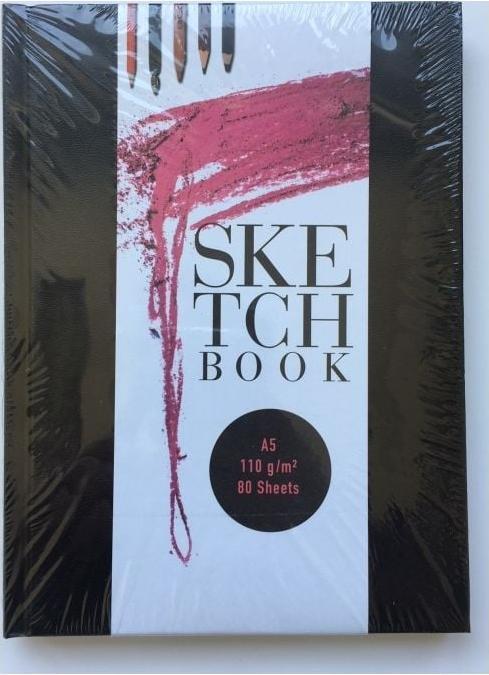 Actual product image Bam4u Sketchbook - hardback (A5, Hardcover)