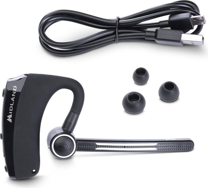 Produktbild Midland Dual Bluetooth Headset C1521 met PTT voor handsfree communicatie