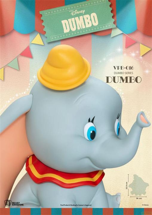 Actual product image Beast Kingdom Disney Piggy Vinyl Money Box Functional Dumbo 34 cm (34cm)