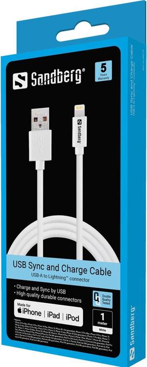 Produktbild Sandberg USB auf Lightning (1 m, USB 2.0)