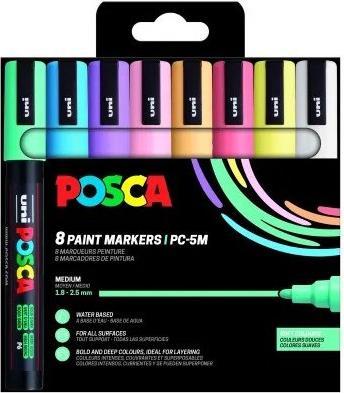 Produktbild Posca Acrylmarker (Mehrfarbig, 2.50 mm, 8 x)