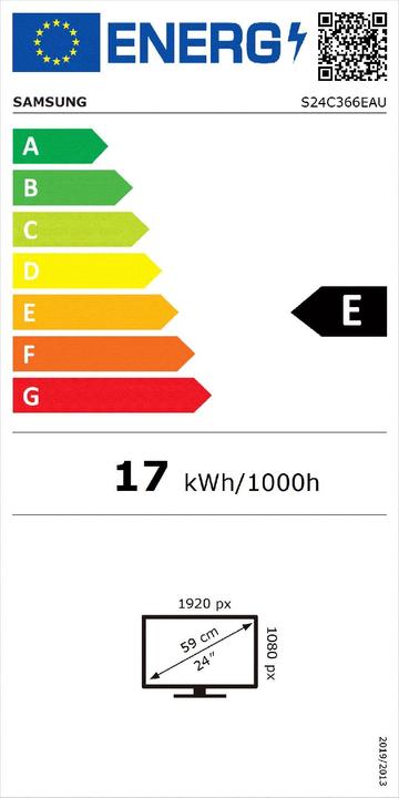 Energie-Label Samsung S24C366EAU (1920 x 1080 Pixel, 24")