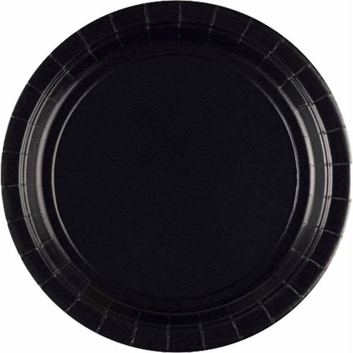 Amscan Black plates (8 x)
