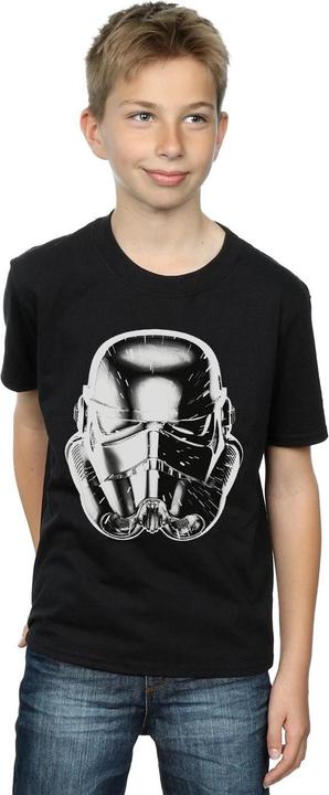 Actual product image Star Wars Boys Stormtrooper Warp Speed Helmet T-Shirt (128)