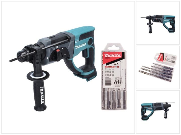Productafbeelding Makita DHR 202 Z Accu combihamer 18 V 2.0 J SDS Plus + 5-delige boorset - zonder accu, zonder oplader (Oplaadbare batterij)