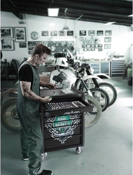 Actual product image Wera 9700 Tool Rebel Roller Cabinet 1 (78 x)