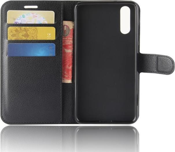 Actual product image MU Classic Leather Bookcover Case with Litchite Texture (Cubot P20)