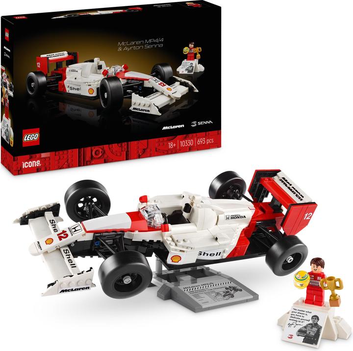 Produktbild LEGO McLaren MP4/4 & Ayrton Senna (10330, LEGO Icons)