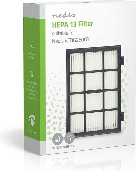 Immagine prodotto Nedis Ersatz-Aktiv HEPA Filter - Ersatz für: - Schwarz/Weiss