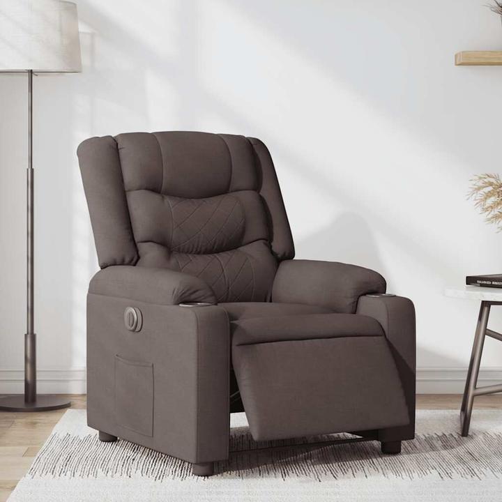 Produktbild VidaXL Relaxsessel Elektrisch Dunkelbraun Stoff