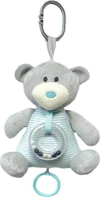 Tullo OursBoules d'éveil bleu et crème 18 cm