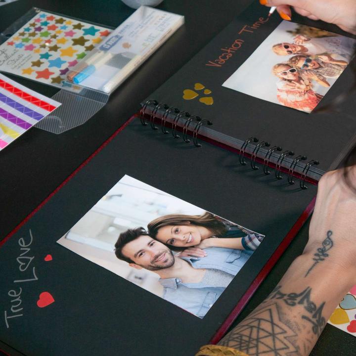 Produktbild Intirilife Fotoalbum Buch mit Spiralbindung