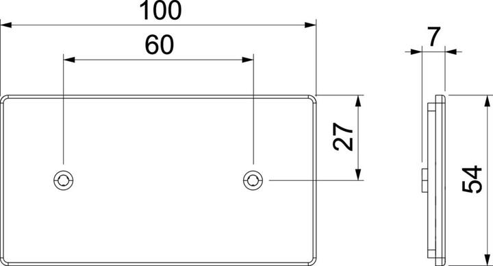 Produktbild OBO Bettermann Blindabdeckung SL 9010, PC/ABS, 6132199