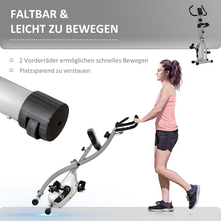 Actual product image Homcom Exercise bike with 8 resistance levels