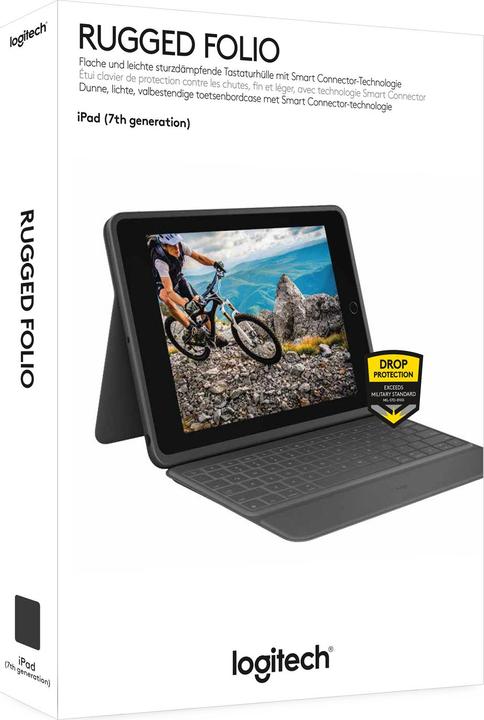 Actual product image Logitech Rugged Folio (FR, iPad 2020 (8. Gen), iPad 2021 (9th Gen), iPad 2019 (7th gene))
