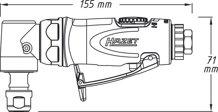 Produktbild HAZET Stabschleifer ∙ abgewinkelt 9032N-5 (224 W)