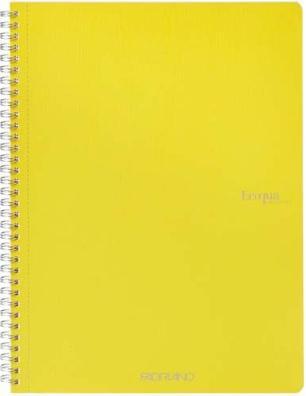 Image du produit Fabriano Cahier EcoQua spiralé quadrillé citron vert (A4, Quadrillé)