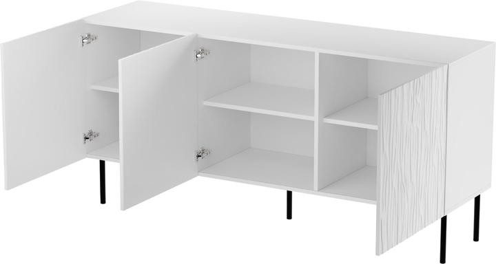 Produktbild Cama JUNGLE Truhe 152x40.5x74.5 weiss matt + schwarze Beine (152 x 42 x 74.5 cm)