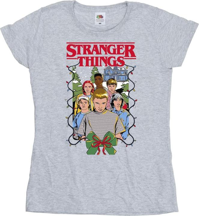 Produktbild Netflix Stranger Things Christmas Poster TShirt (L)