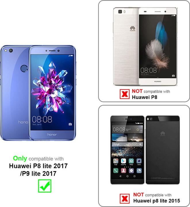 Productafbeelding Cadorabo Flip als onzichtbaar deksel (Huawei P8 Lite (2017))