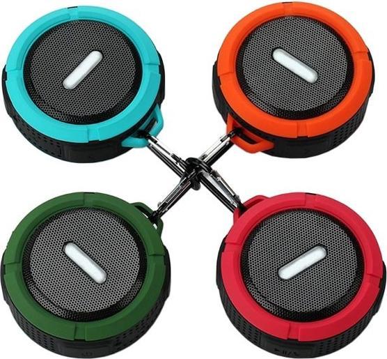 Actual product image JTI Wireless, waterproof speaker with suction cup - Red