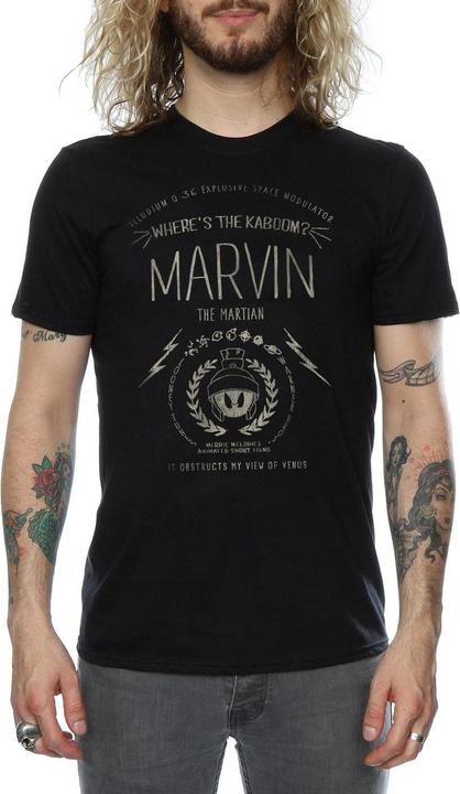 Image du produit Looney Tunes Mens Where's The Kaboom Marvin The Martian Cotton T-Shirt (L)