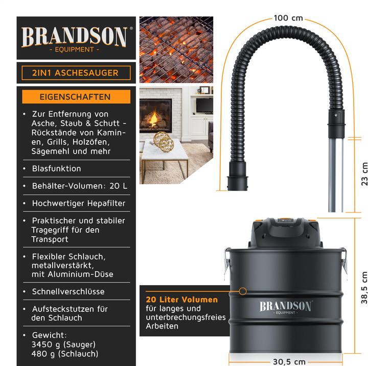 Produktbild Brandson Aschesauger (Aschesauger)