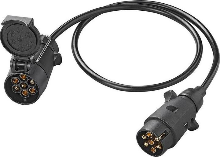 ProPlus Verlängerungskabel 1M mit Stecker und Steckdose 7-polig (1 m)