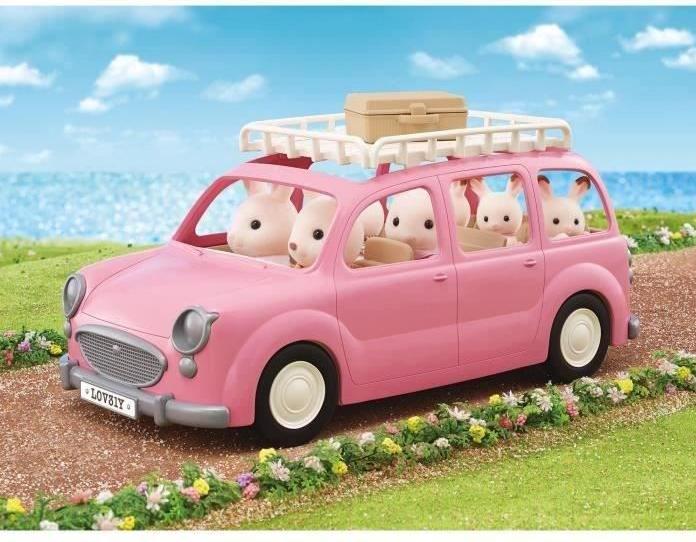 Image du produit Sylvanian Families Le monospace rose set pique-nique