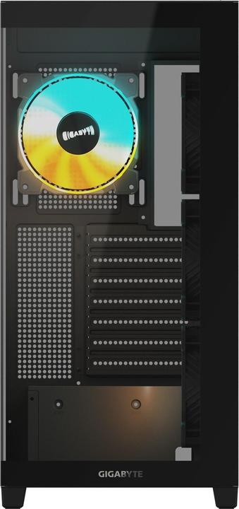 Actual product image Gigabyte Case||GB-C500P ST|MidiTower|Case product features Transparent panel|ATX|MicroATX|MiniITX|Colour Blac (Mini-ITX, ATX)