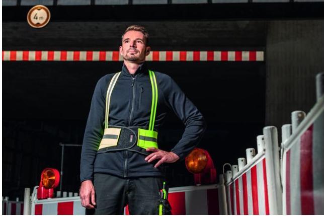 Productafbeelding Kneetek High-Vis ruggensteunband, geel, type: XL