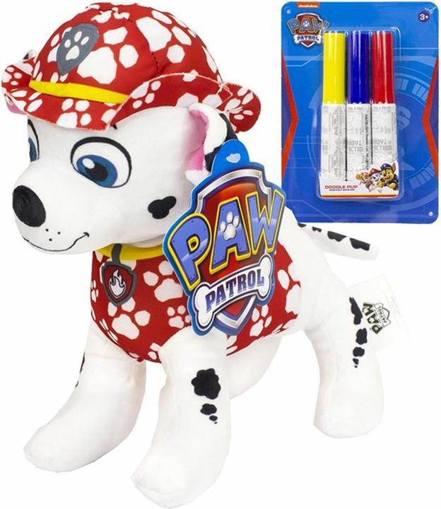 Actual product image Sambro PAW Patrol Marked Plush Toy - Marshall (23 cm)