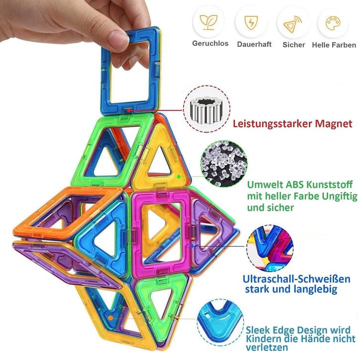 Immagine prodotto Condis 120 pezzi di giocattoli magnetici