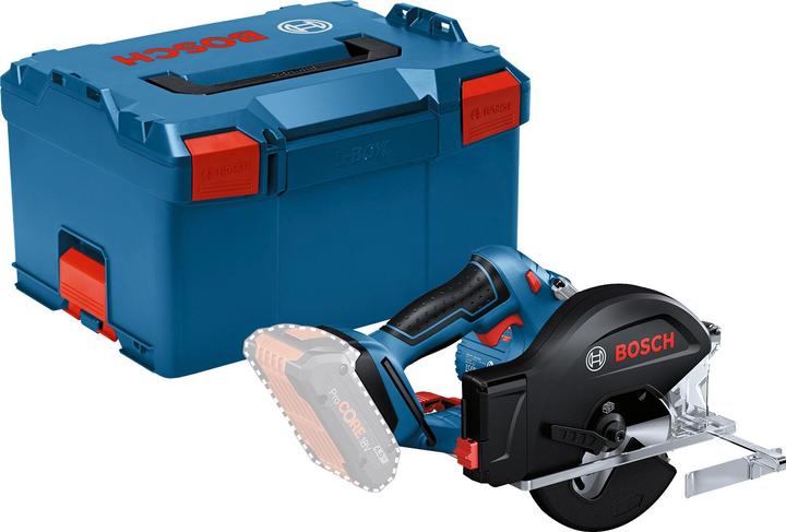 GKM 18V-50, 1 x lama circolare, Standard per acciaio, 136 x 1,6, 1,2 x 20 mm, 30, L-BOXX 238, recinzione a strappo