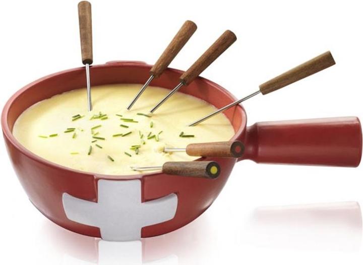 Boska Cheese Fondue Set, Red 1.5L (Cheese fondue)