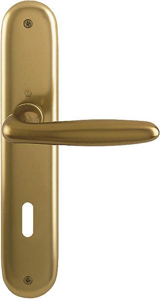 Produktbild Magni HOPPE Verona Aluminium Langschild Türgriff Garnitur für Innentüren F4 Alu Bronzefarben 1510/273P OB (Türgriff)