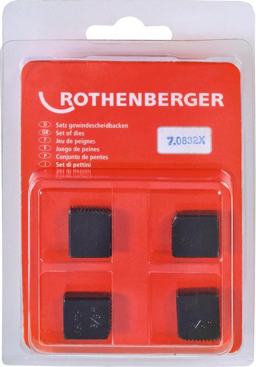 Produktbild Rothenberger Ersatz-Gewindemesser BSPT R, 4 Stk. 3 (Ersatzklinge)