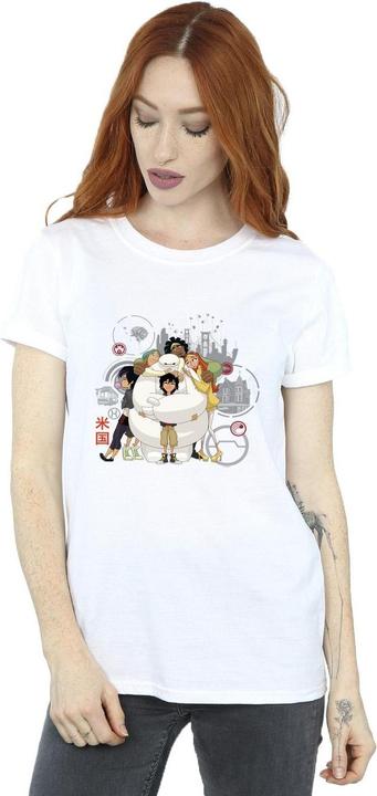 Immagine prodotto Disney Big Hero 6 Baymax Group Hug Maglietta Ampia Donna (XL)